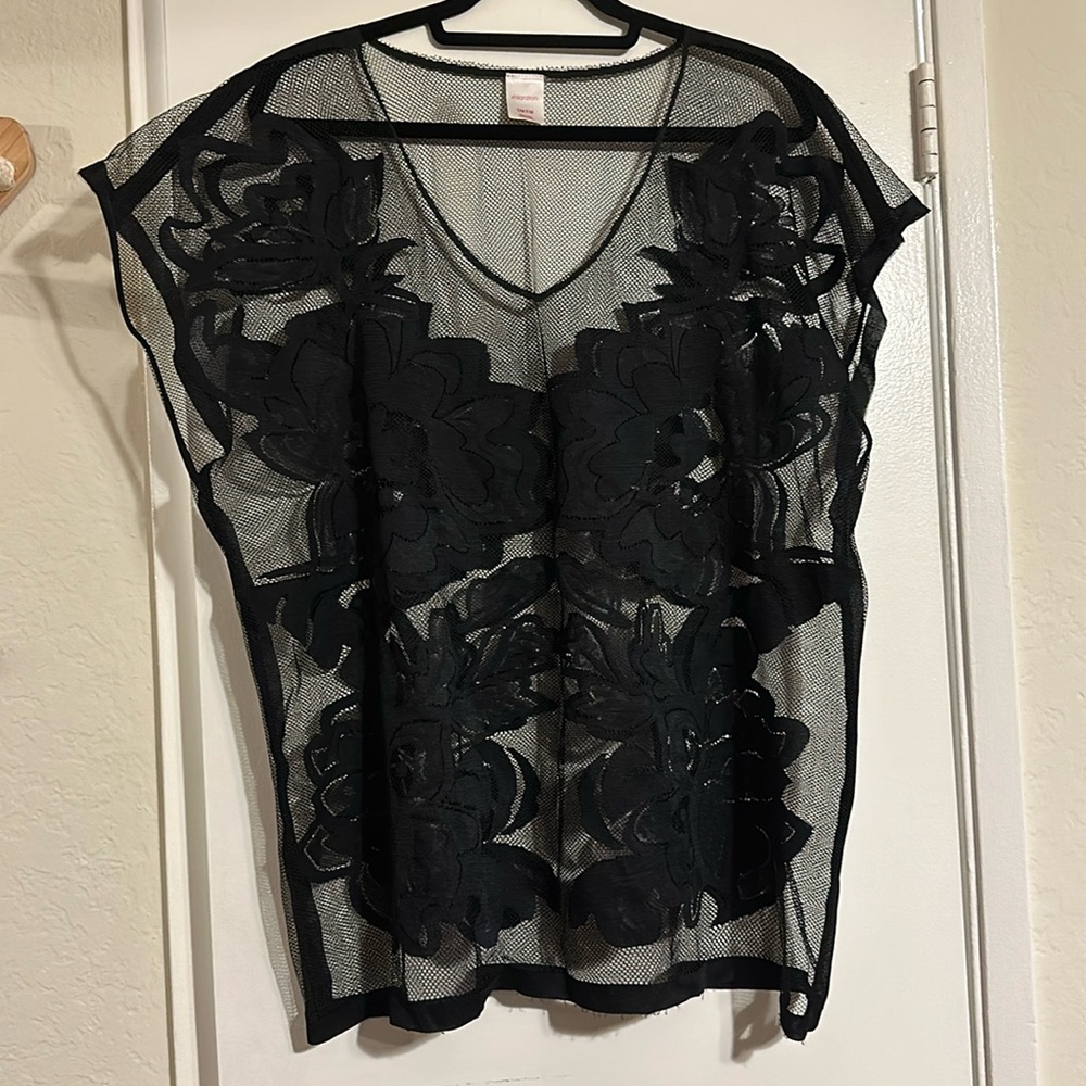 Sheer Lace Top or Bathing Suit Coverup